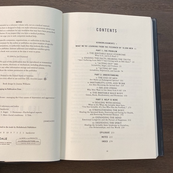 The Irritable Male Syndrome by Jed Diamond (hardcover, 2004) - Picture 4 of 12